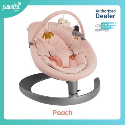 NUNA Soother Leaf Grow with Toy bar สุดยอดเปลไกวด้วยแรงโมเมนตัม - Peach